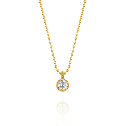 Sweet Collection~スウィートコレクション~ K18イエローゴールド ダイヤモンド ネックレス EP-197 / 0.1ct